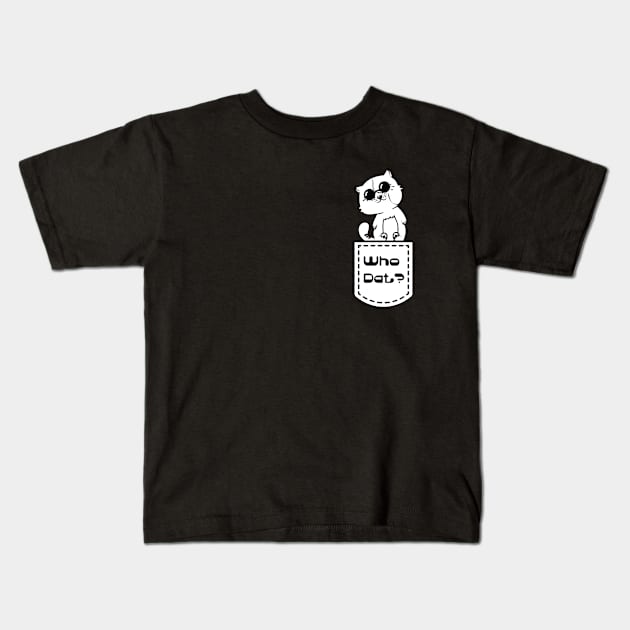 Dissaproving Pocket Pussy Kids T-Shirt by PosterpartyCo